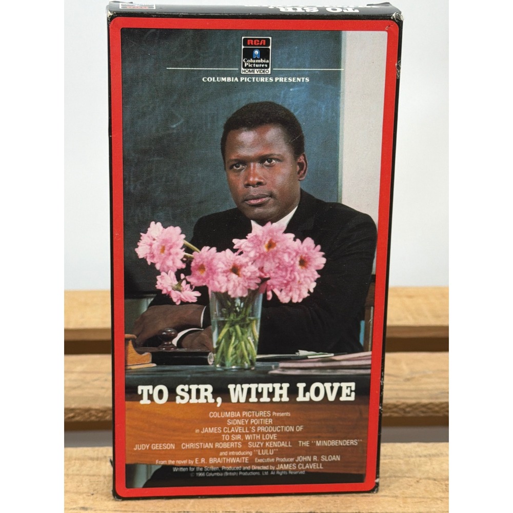 To Sir With Love VHS Sidney Poitier 1967 Classic Drama RCA Columbia Home Video